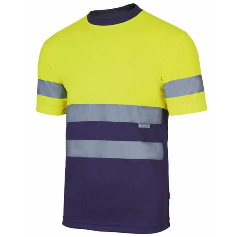 

CAMISETA TÉCNICA BICOLOR ALTA VISIBILIDAD Sup Ama/Inf Marino 3XL