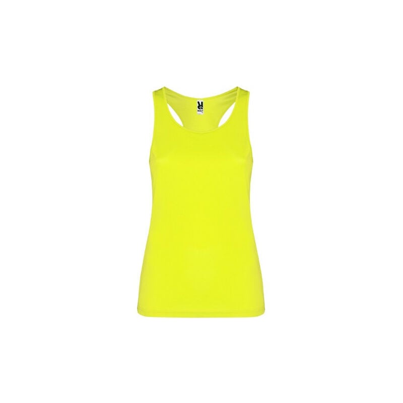 

Roly - Camiseta deportiva con sisas y escote SHURA PD0349 | L - Amarillo Fluor