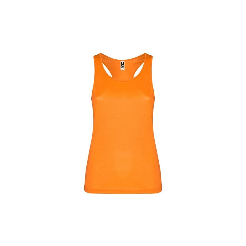 

Camiseta deportiva con sisas y escote SHURA PD0349 | XL - Naranja Fluor