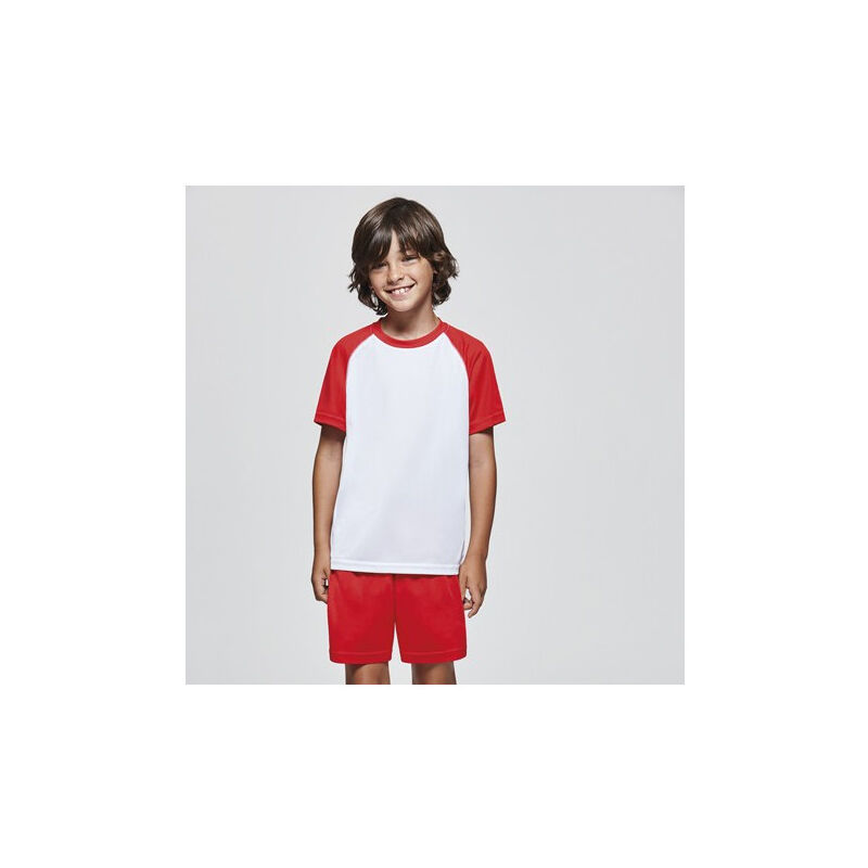 

Camiseta deportiva de manga corta INDIANAPOLIS CA6650 | 12 - Blanco/Rojo