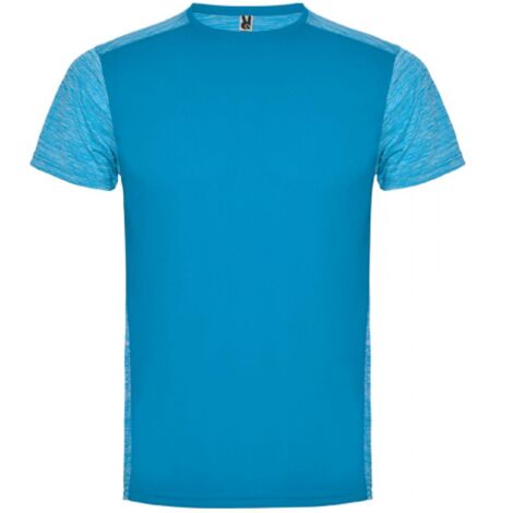 Camiseta deportiva transpirable combinada ZOLDER ROLY 16 Turquesa/Turquesa Vigore