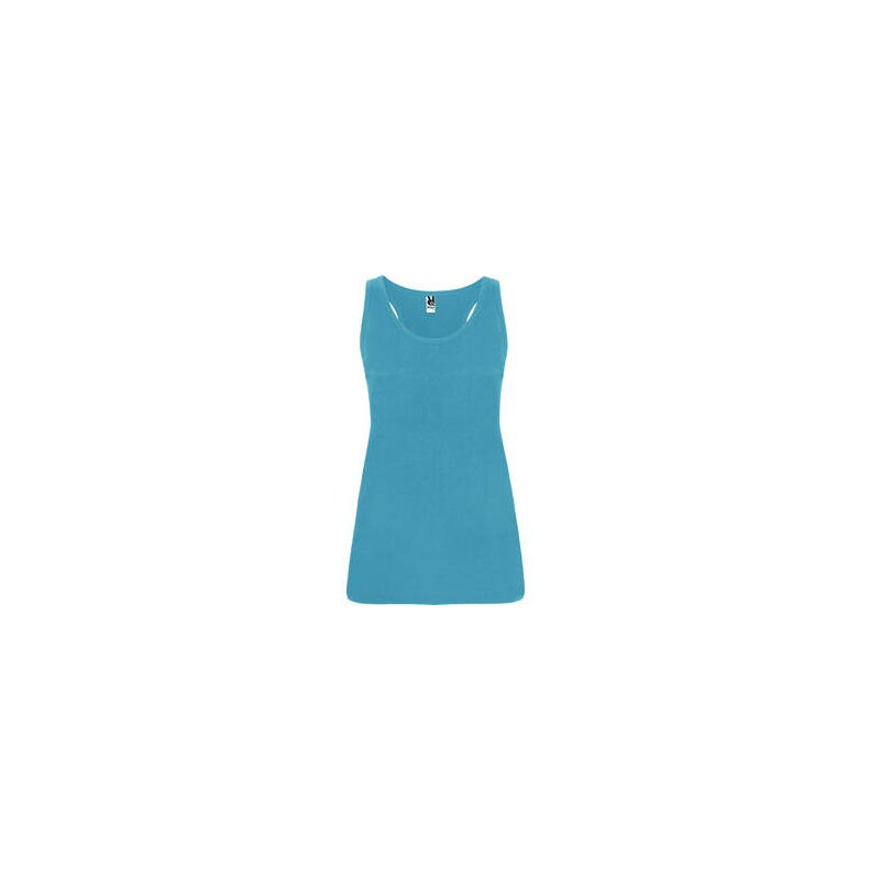 

Camiseta entallada, con sisas y escote ribeteado BRENDA CA6535 | XXL - Turquesa