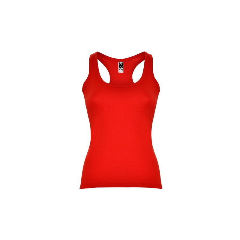 

Camiseta entallada, con sisas y escote ribeteado CAROLINA CA6517 | Rojo - M