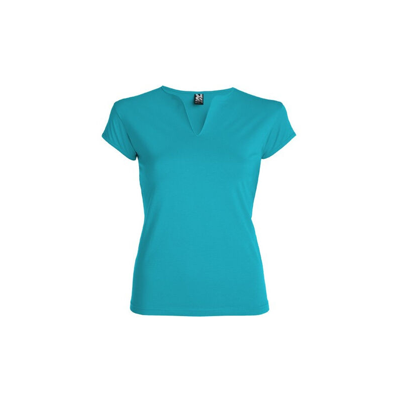 

Camiseta entallada de cuello redondo con abertura en V BELICE CA6532 | S - Turquesa