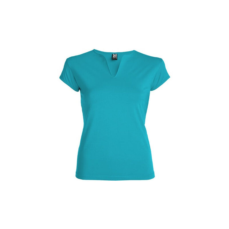 

Camiseta entallada de cuello redondo con abertura en V BELICE CA6532 | M - Turquesa