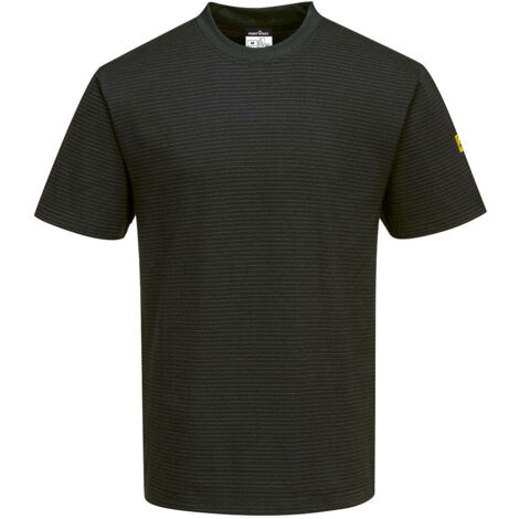Camiseta ESD Antiestática para Protección Electroestática / Verde bosque / L