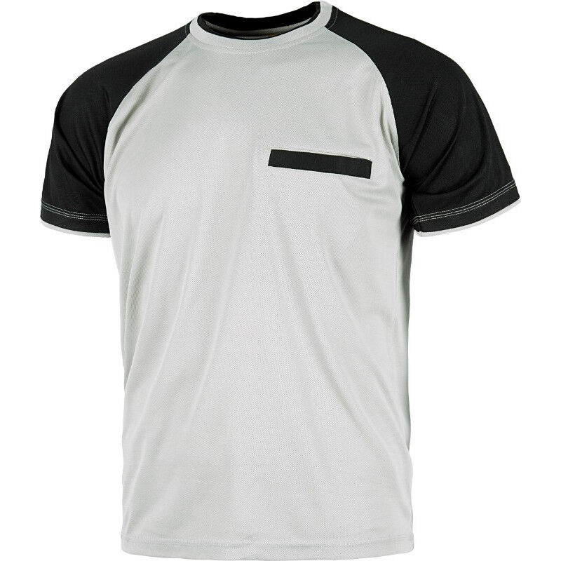 

Workteam - Camiseta manga corta bicolor con triple costura WF1016 Future | S - Gris Claro+Negro