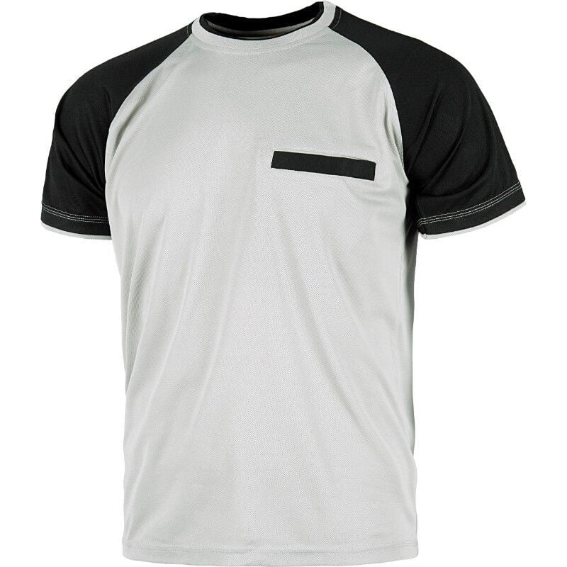

Camiseta manga corta bicolor con triple costura WF1016 Future | XL - Gris Claro+Negro - Workteam