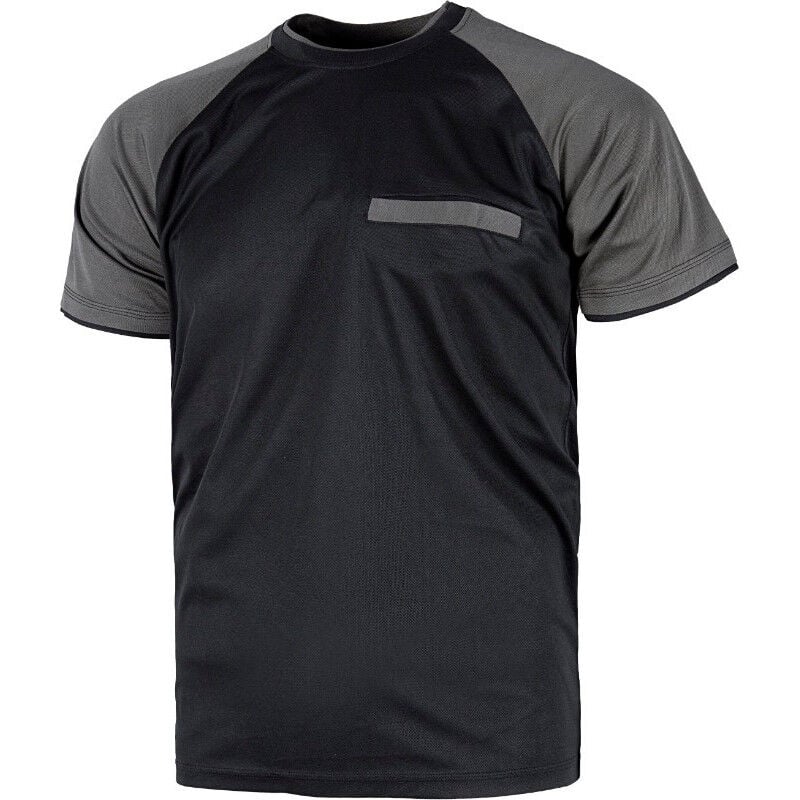 

Workteam - Camiseta manga corta bicolor con triple costura WF1016 Future | L - Negro+Gris Oscuro