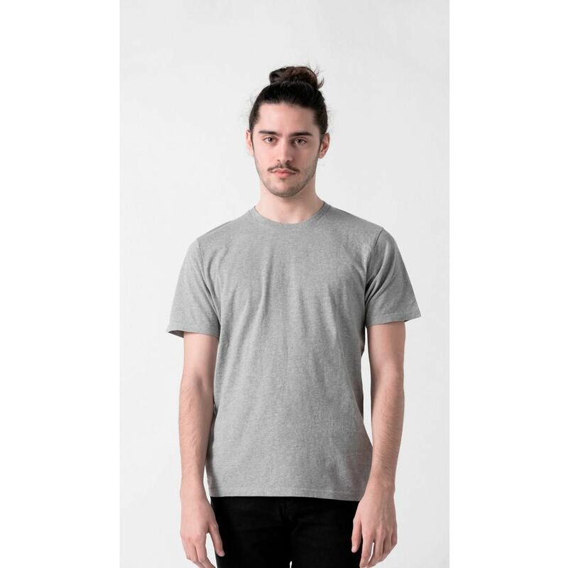 

Camiseta gris de algodón orgánico hombre L - Minimalism