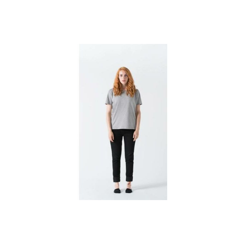 

Camiseta gris de algodón orgánico mujer L - Minimalism