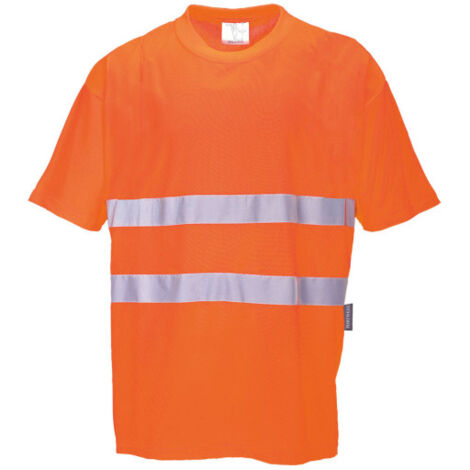 Camiseta Hi-Vis Cotton Cofort S/S norma RIS 3279-TOM naranja, amarillo flúor S172 M Naranja