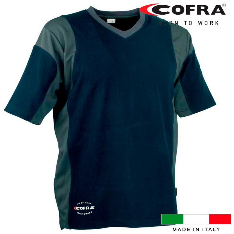 

Camiseta Java Azul Marino / Gris Oscuro Cofra Talla L