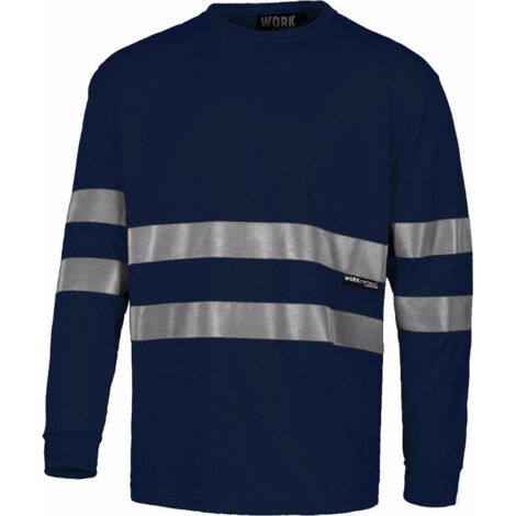 Camiseta manga larga con cuello reforzado WORKTEAM Combi C3938