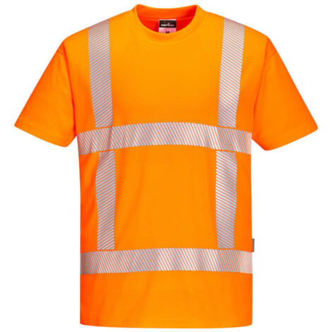Camiseta RWS de Alta Visibilidad - Perfecta para Trabajos Exteriores / Naranja / S