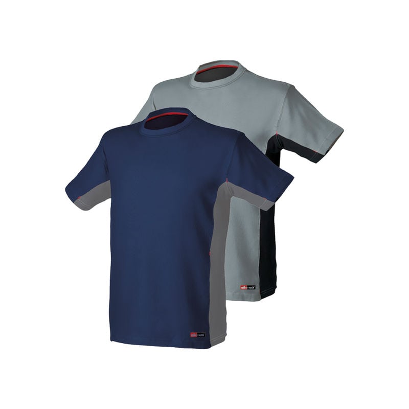 

Camiseta Stretch 8175 Azul/Gris T-M - 427970