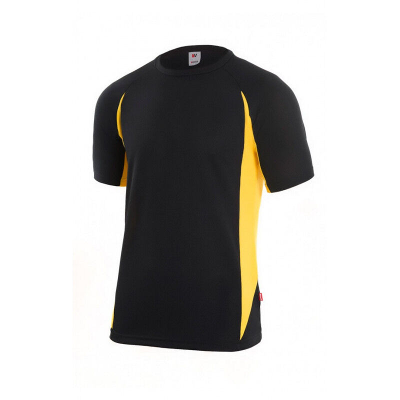 

Camiseta técnica bicolor combinada con costadillos a contraste Serie 105501 | L - Negro / Amarillo - Velilla