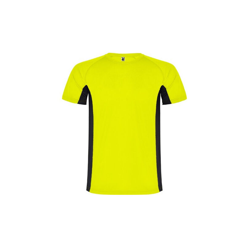 

Camiseta técnica combinada con dos tejidos de poliéster SHANGHAI CA6595 | S - Amarillo Fluor/Negro