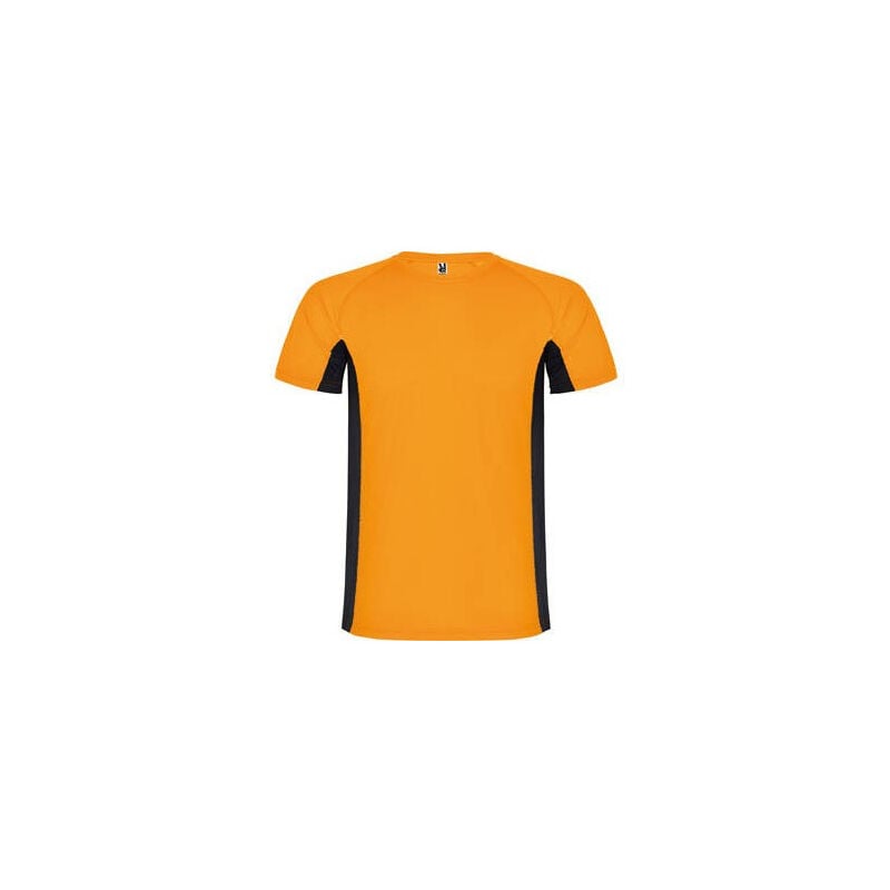 

Camiseta técnica combinada con dos tejidos de poliéster SHANGHAI CA6595 | XL - Naranja Fluor/Negro