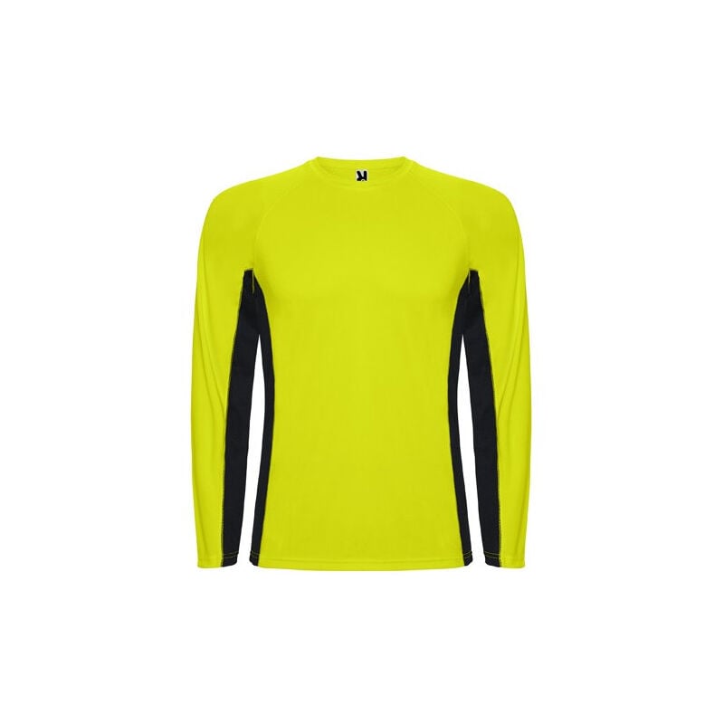 

Camiseta técnica combinada con tejidos poliéster SHANGHAI L/S CA6670 | XL - Amarillo Fluor/Negro