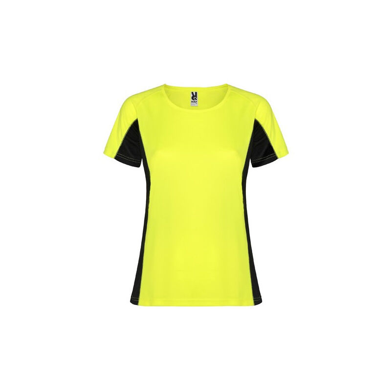 

Camiseta técnica combinada dos tejidos poliéster SHANGHAI WOMAN CA6648 | XXL - Amarillo Fluor/Negro
