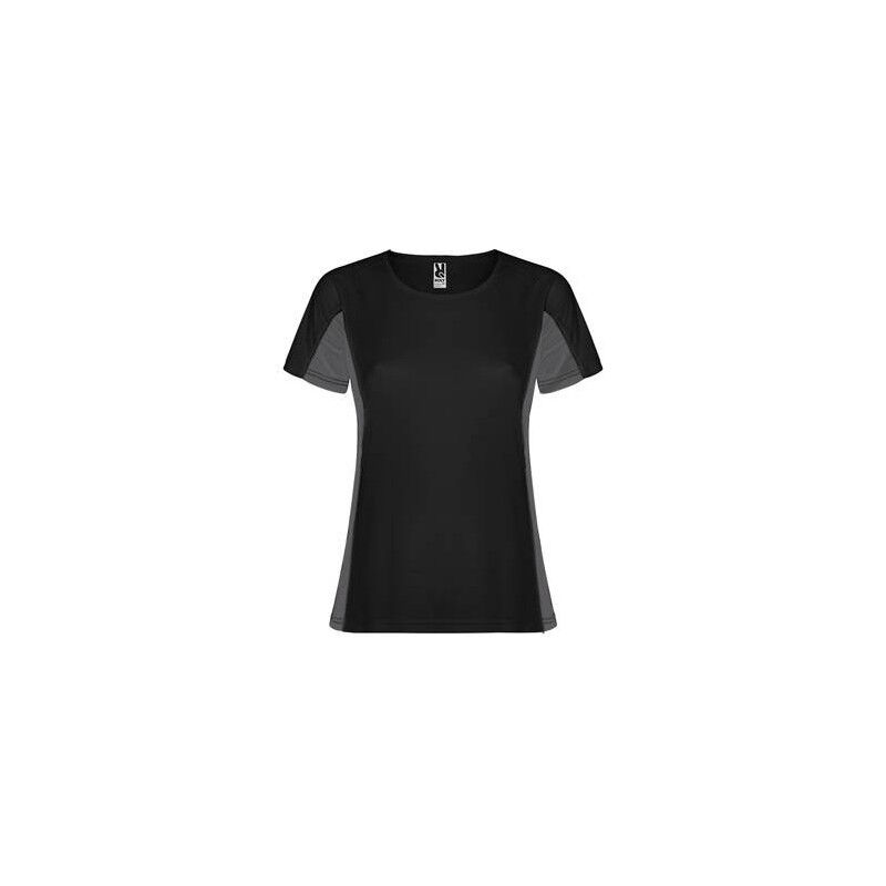 

Camiseta técnica combinada dos tejidos poliéster SHANGHAI WOMAN CA6648 | XXL - Negro/Plomo Oscuro