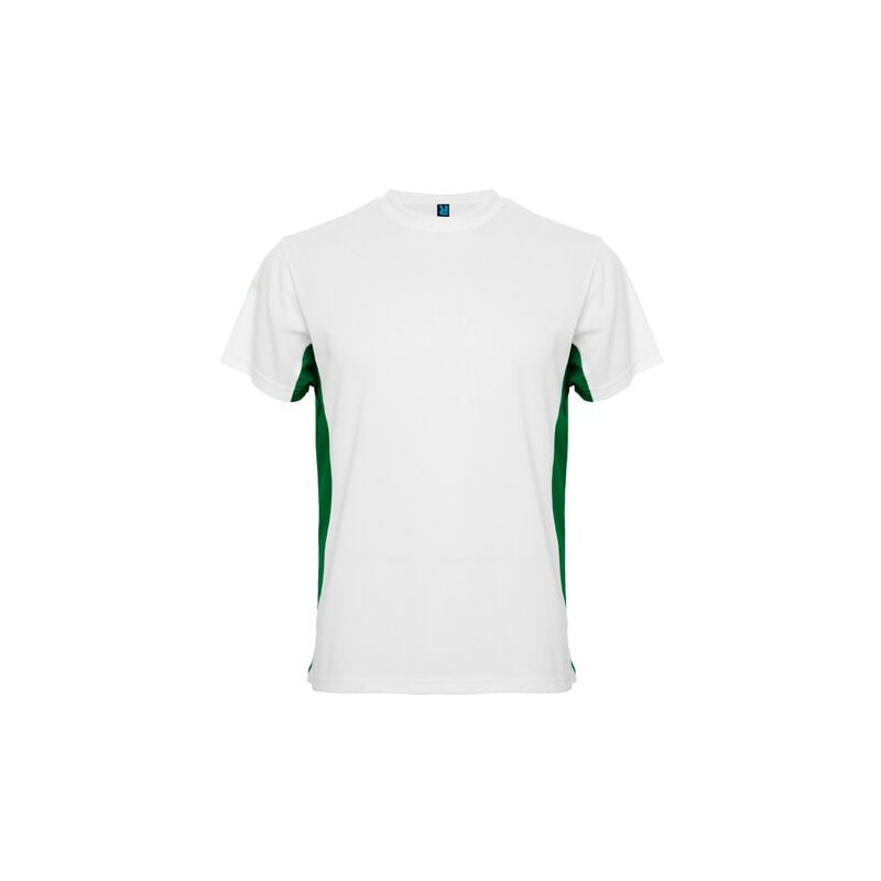 

Camiseta técnica de manga corta combinada a dos colores TOKYO CA0424 | M - Blanco/Verde Kelly