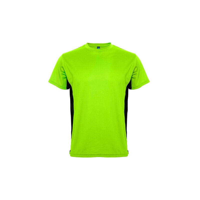 

Camiseta técnica de manga corta combinada a dos colores TOKYO CA0424 | XL - Lima/Negro