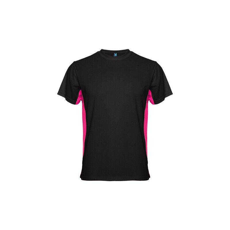 

Camiseta técnica de manga corta combinada a dos colores TOKYO CA0424 | M - Negro/Fucsia