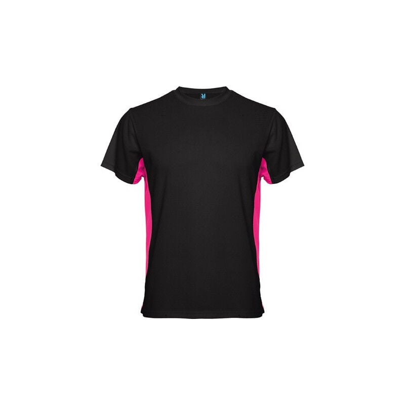 

Camiseta técnica de manga corta combinada a dos colores TOKYO CA0424 | XXL - Negro/Fucsia