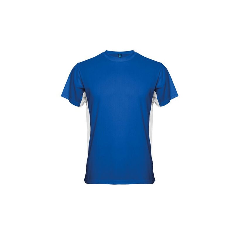 

Camiseta técnica de manga corta combinada a dos colores TOKYO CA0424 | L - Royal/Blanco