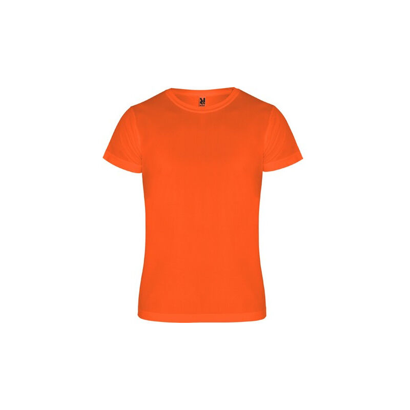 

Roly - Camiseta técnica de manga corta con escote redondeado CAMIMERA CA0450 | 16 - Naranja Fluor