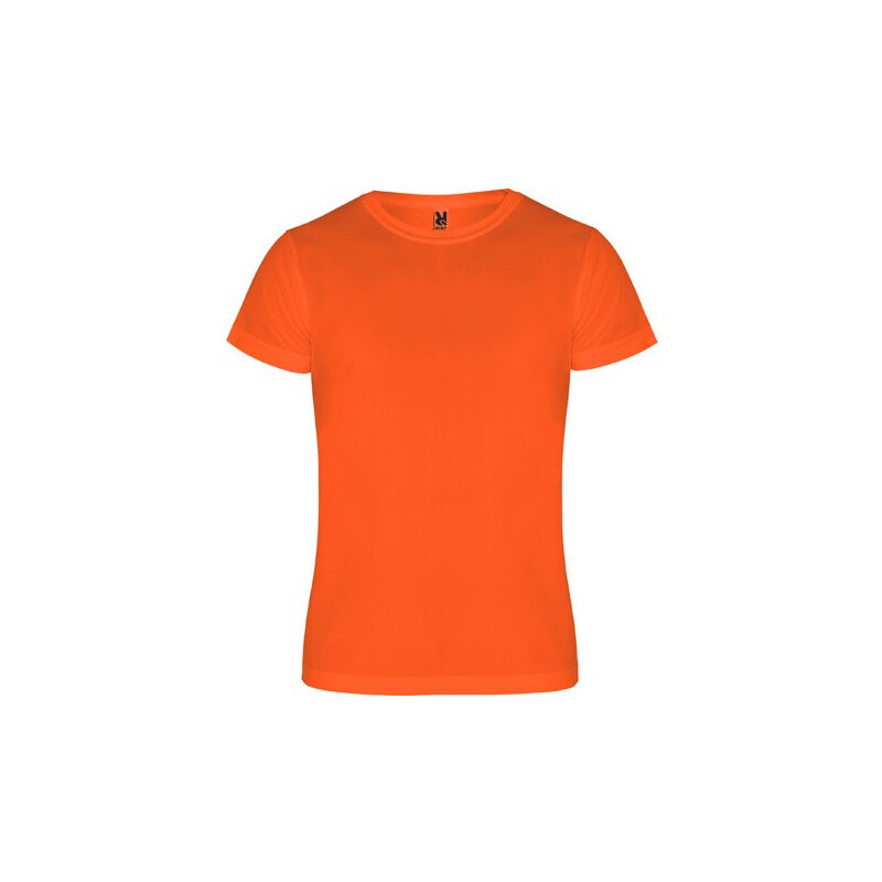 

Roly - Camiseta técnica de manga corta con escote redondeado CAMIMERA CA0450 | S - Naranja Fluor