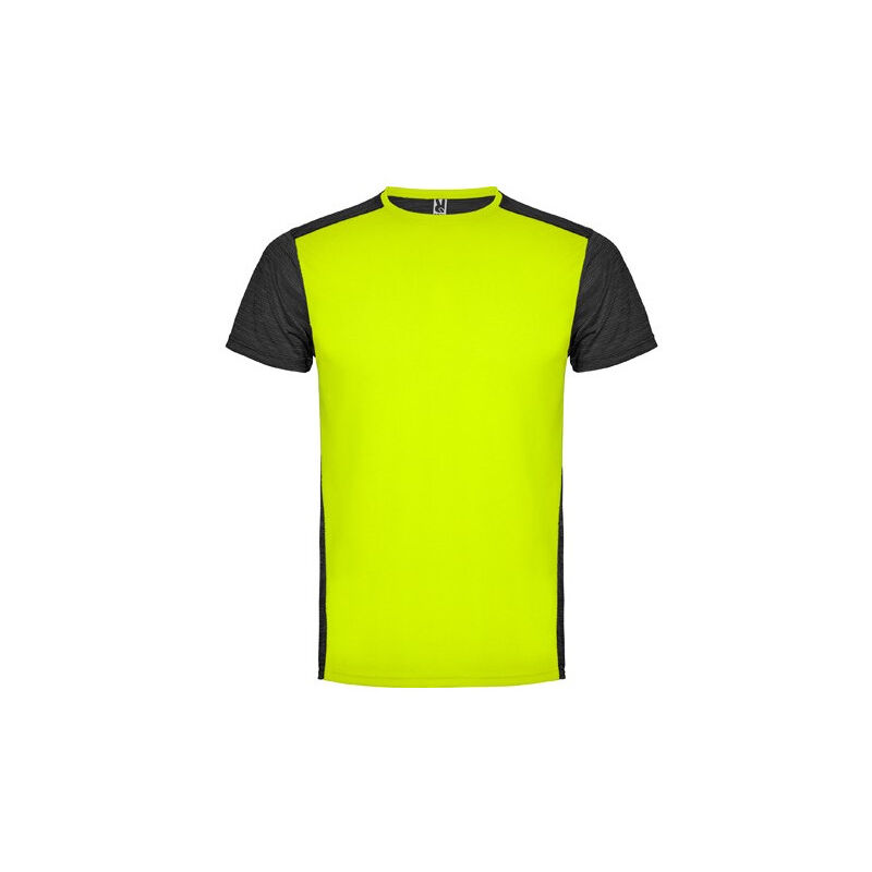 

Roly - Camiseta técnica de manga corta cuello redondo ZOLDER CA6653 | S - Amarillo Fluor/Negro Vigore