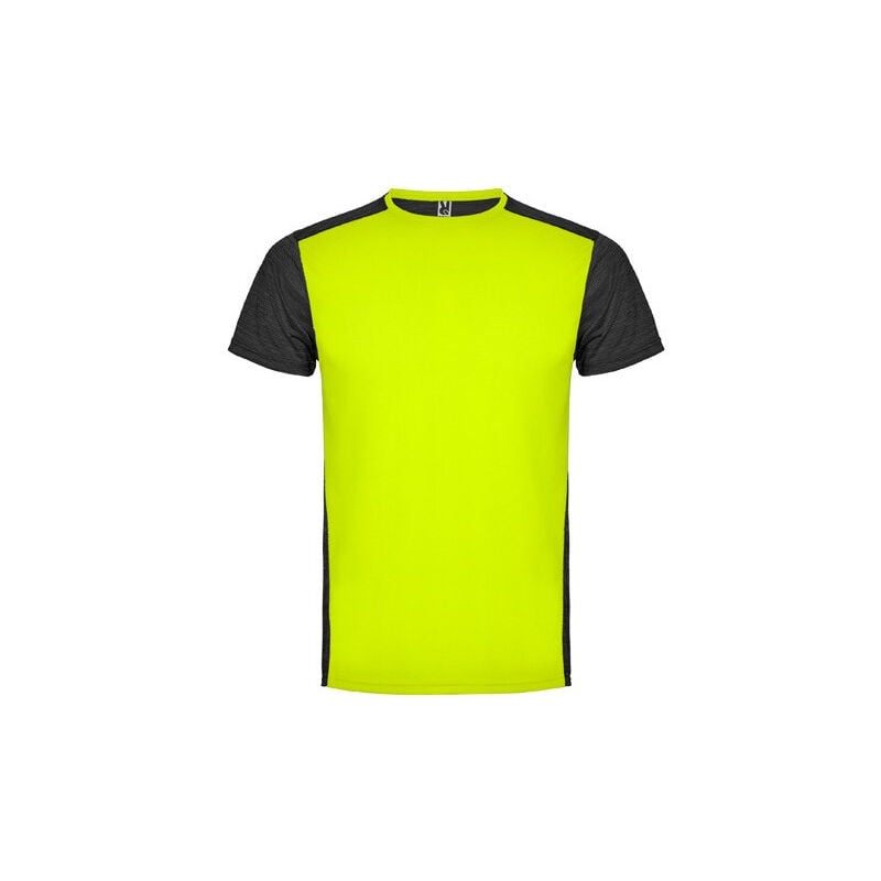 

Roly - Camiseta técnica de manga corta cuello redondo ZOLDER CA6653 | XXL - Amarillo Fluor/Negro Vigore