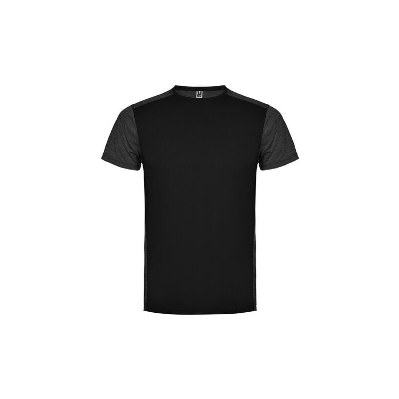 

Roly - Camiseta técnica de manga corta cuello redondo ZOLDER CA6653 | M - Negro/Negro Vigore