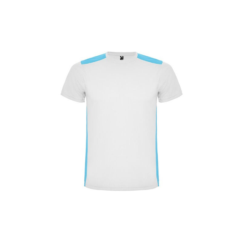 

Camiseta técnica de manga corta DETROIT CA6652 | L - Blanco/Turquesa