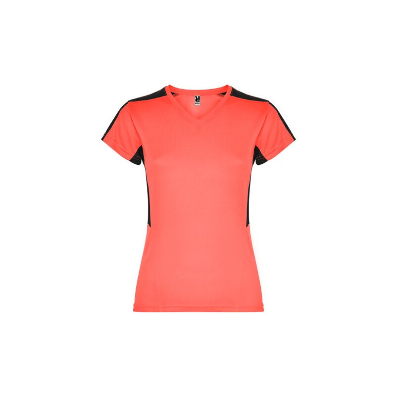 

Camiseta técnica de manga corta para mujer SUZUKA CA6657 | XXL - Coral Fluor/Negro