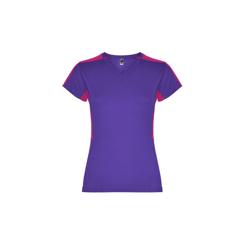 

Camiseta técnica de manga corta para mujer SUZUKA CA6657 | M - Morado/Roseton