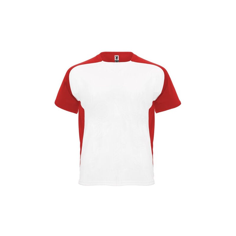 

Camiseta técnica de manga corta ranglán CA63990222102 | M - Blanco/Rojo