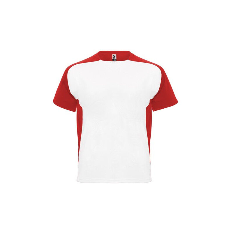 

Camiseta técnica de manga corta ranglán CA63990222102 | XL - Blanco/Rojo