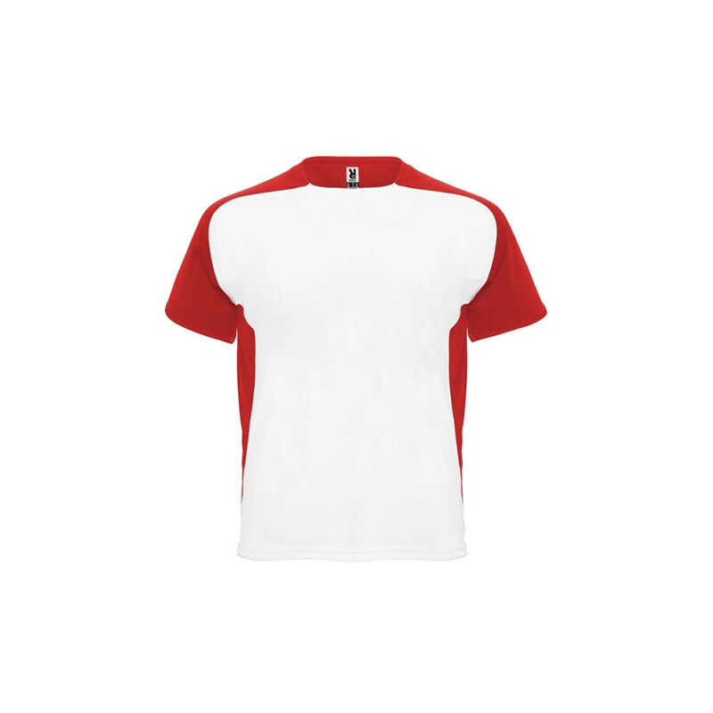 

Camiseta técnica de manga corta ranglán CA63990222102 | Blanco/Rojo - 8 Años
