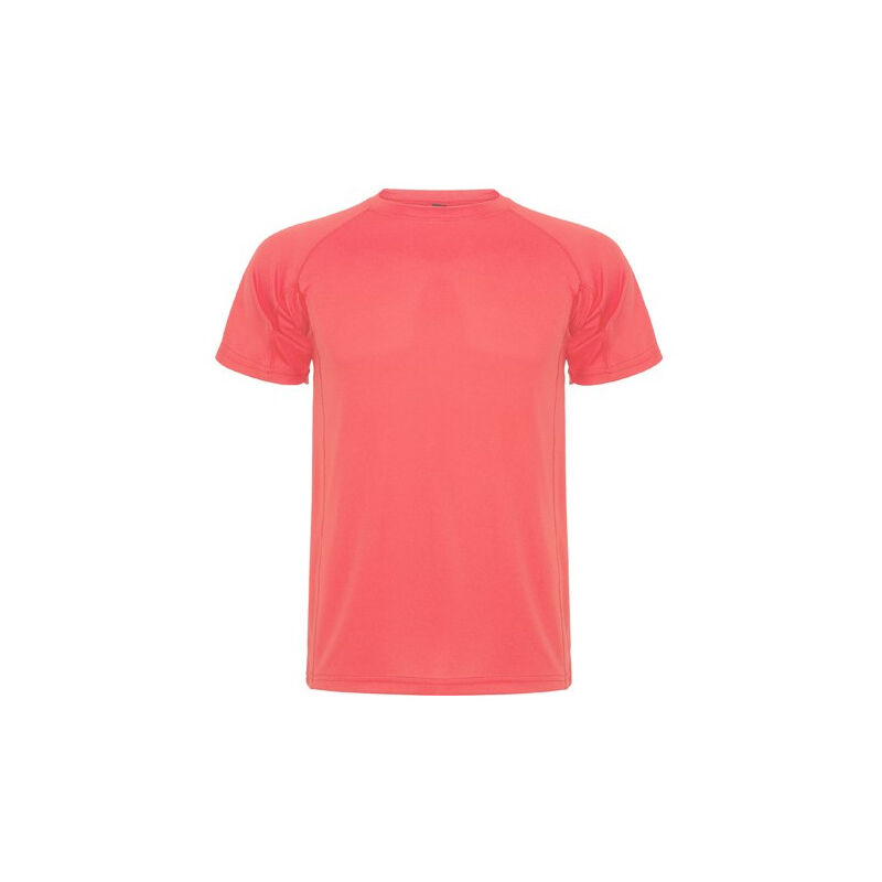 

Camiseta técnica de manga corta ranglán MONTECARLO CA0425 | M - Coral Fluor