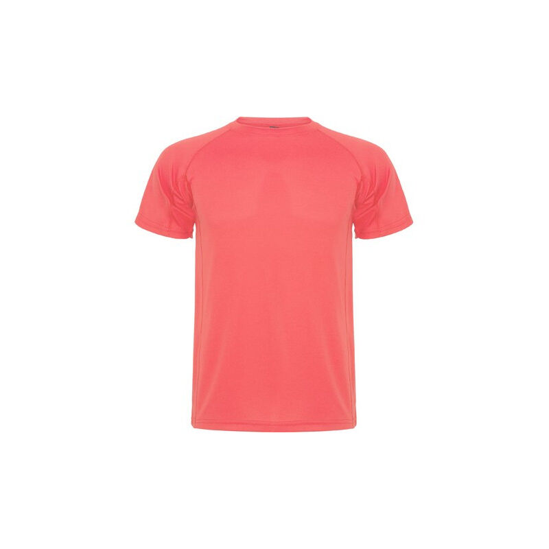 

Camiseta técnica de manga corta ranglán MONTECARLO CA0425 | L - Coral Fluor