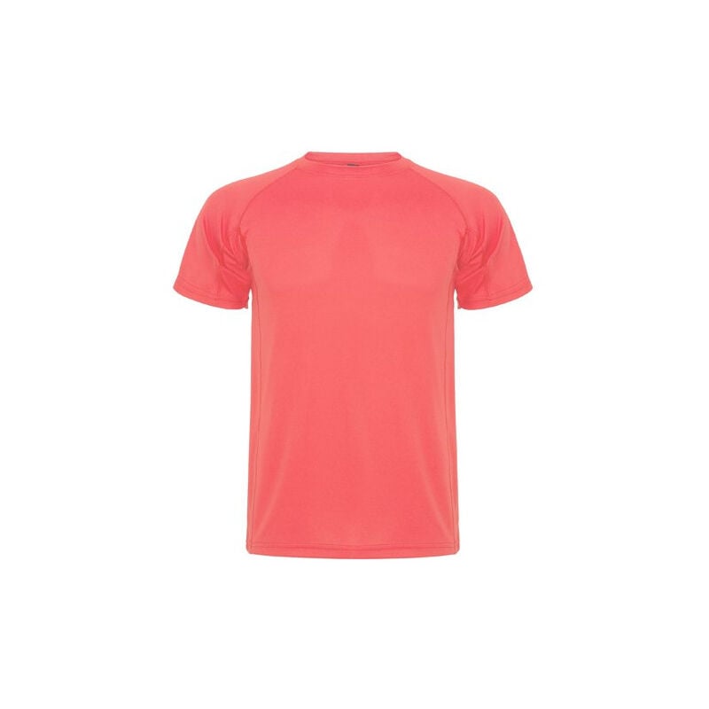 

Camiseta técnica de manga corta ranglán MONTECARLO CA0425 | XXL - Coral Fluor