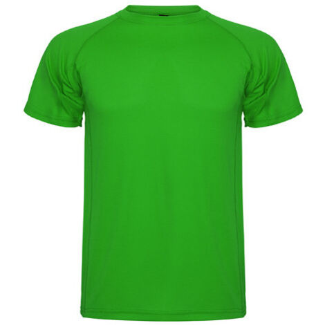 Camiseta técnica de manga corta ranglán para niños MONTECARLO ROLY 16 Verde Helecho