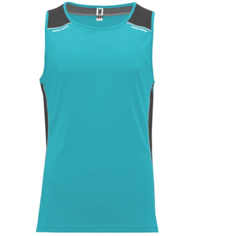 

Camiseta técnica de tirantes con detalles reflectantes CA66820122102 | L - Turquesa/Ebano