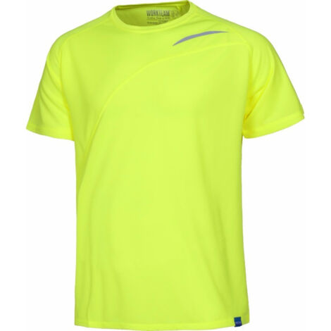 Camiseta técnica deportiva en colores fluorescentes WORKTEAM S6610