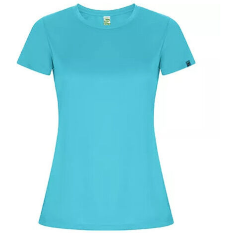 Camiseta técnica Imola Mujer Roly 0428 L Turquesa