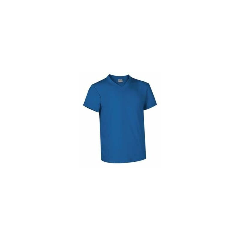 

Camiseta unisex con cuello en pico Sun | L - Azul Royal - Valento